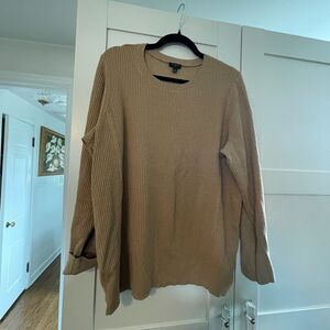 Talbots Women's Crewneck Sweater in Tan